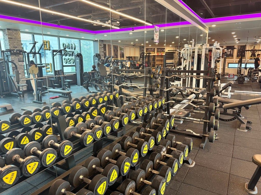 천안 두정동 헬스장 덤벨 랙